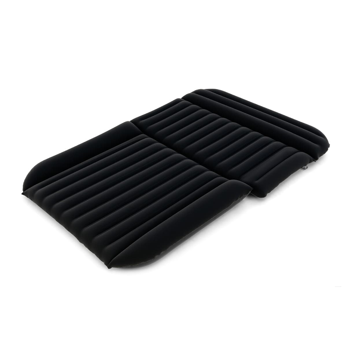 CostwayMatelas Gonflable SUV pour Camping en Voiture Lit de Voyage Épais avec Pompe à Air Flocage Double Face et Sac de Transport Noir