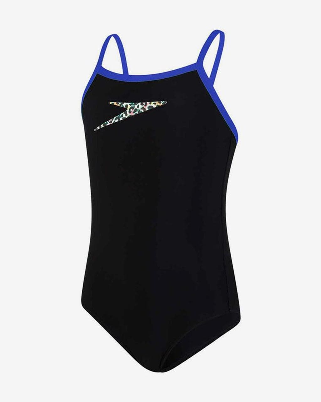 Maillot de bain Speedo Boom Placement Thinstrap Muscleback noir bleu fille - 7-8
